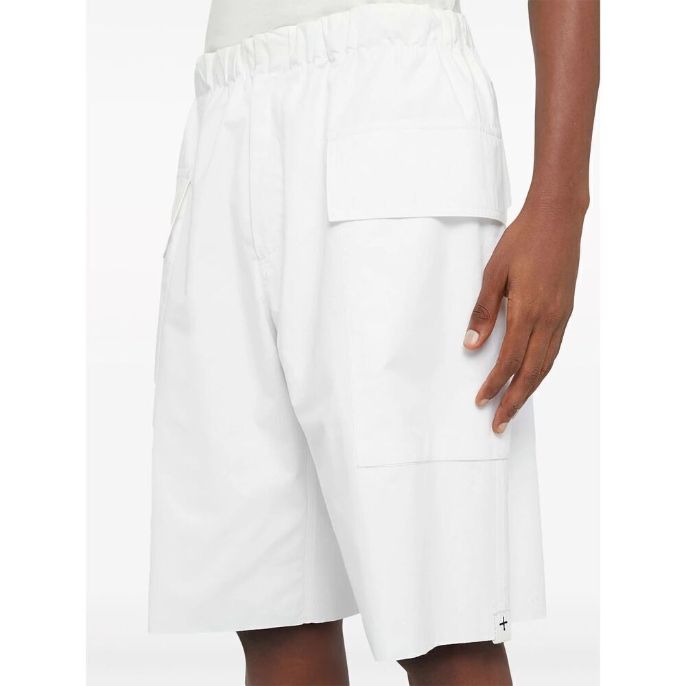 JIL SANDER Shorts Mens Size 48 White Cotton Cargo Pocket $890